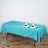 Turquoise Polyester Rectangular Tablecloth 60 Inch x 102 Inch