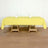 60inch x 102inch Yellow Polyester Rectangular Tablecloth