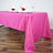Seamless Fuchsia Polyester Tablecloth 60 Inch x 126 Inch Rectangular
