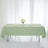 Seamless Sage Green Polyester Rectangular 60 Inch x 126 Inch Tablecloth