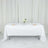 White Seamless Polyester 60 Inch x 126 Inch Rectangular Tablecloth