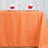 Orange Tablecloth In Polyester Rectangle 72 Inch x 120 Inch