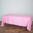 72x120Inch Pink Polyester Rectangle Tablecloth, Reusable Linen Tablecloth