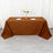 90x132inch Cinnamon Brown Seamless Polyester Rectangular Tablecloth