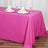 Fuchsia Tablecloth In Polyester 90 Inch x 132 Inch Rectangular