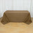 90inch x 132inch Taupe Polyester Rectangular Tablecloth