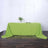 90x156 Inch Apple Green Polyester Rectangle Tablecloth