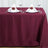 Burgundy Polyester Rectangular 90 Inch x 156 Inch Tablecloth