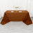 90x156inch Cinnamon Brown Seamless Polyester Rectangular Tablecloth