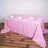 90x156 inches PINK Polyester Rectangular Tablecloth
