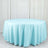 Blue Round Polyester Tablecloth 108 Inches