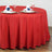 108inch Red Polyester Round Tablecloth