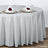 108inch Silver Polyester Round Tablecloth