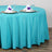 108inch Turquoise Polyester Round Tablecloth