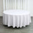 108inch White Polyester Round Tablecloth