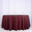 120" Burgundy Polyester Round Tablecloth