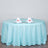 120 inch Blue Polyester Round Tablecloth