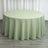 120inch Sage Green Polyester Round Tablecloth | Washable Linen Tablecloth