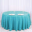 120inch Turquoise Polyester Round Tablecloth