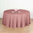 Dusty Rose Seamless Polyester Round Tablecloth 132 Inch