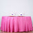 132Inch Fuchsia Seamless Polyester Round Tablecloth