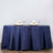 132Inch Navy Blue Seamless Polyester Round Tablecloth