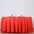 132Inch Red Seamless Polyester Round Tablecloth