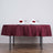 Polyester Linen Round Tablecloth 70 Inch In Burgundy