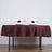 Chocolate Polyester Linen Tablecloth 70 Inch Round