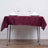 Burgundy Polyester Square Tablecloth 54"x54"