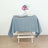 Dusty Blue Polyester Square Tablecloth 54"x54"