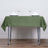 Olive Green Polyester Square Tablecloth 54"x54"
