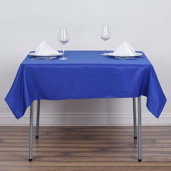 Royal Blue Polyester Square Tablecloth 54"x54"