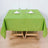 Apple Green Square Polyester Tablecloth 70 Inch