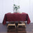 Burgundy Polyester Tablecloth 70 Inch Square