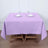 70inch Lavender Lilac Square Polyester Tablecloth