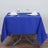 70inch Royal Blue Square Polyester Tablecloth
