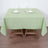 70 Inch Sage Green Square Tablecloth