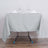 70inch Silver Square Polyester Tablecloth
