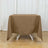 70inch Taupe Polyester Square Tablecloth