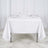 Square White Polyester Tablecloth 70 Inch