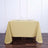 Champagne 90 Inch Polyester Square Tablecloth
