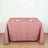 Dusty Rose Polyester Square Tablecloth 90 Inch