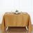 90 inches Gold Polyester Square Tablecloth