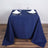 90inch Navy Blue Polyester Square Tablecloth