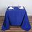 90inch Royal Blue Polyester Square Tablecloth