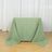 Polyester Material Sage Green 90 Inch Square Shape Tablecloth