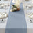 12 Inch x 108 Inch Dusty Blue Round Polyester Table Runner