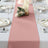 12x108 inches Dusty Rose Polyester Table Runner