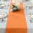 Polyester 12 Inch x 108 Inch Orange Table Runner